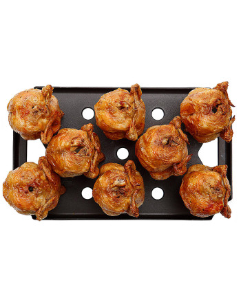 SPEEDY CHICKEN. SPECIAL NON-STICK PAN FOR CHICKENS. H 145 MM - SPECIAL ALUMINIUM ALLOY WITH TRIPLE-LAYER, NON-STICK COATING. FOR