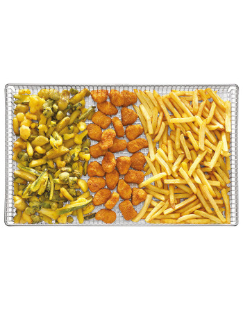 FRY BASKET. GRID CONTAINER - STAINLESS STEEL - 2/1 GN - 3 KG