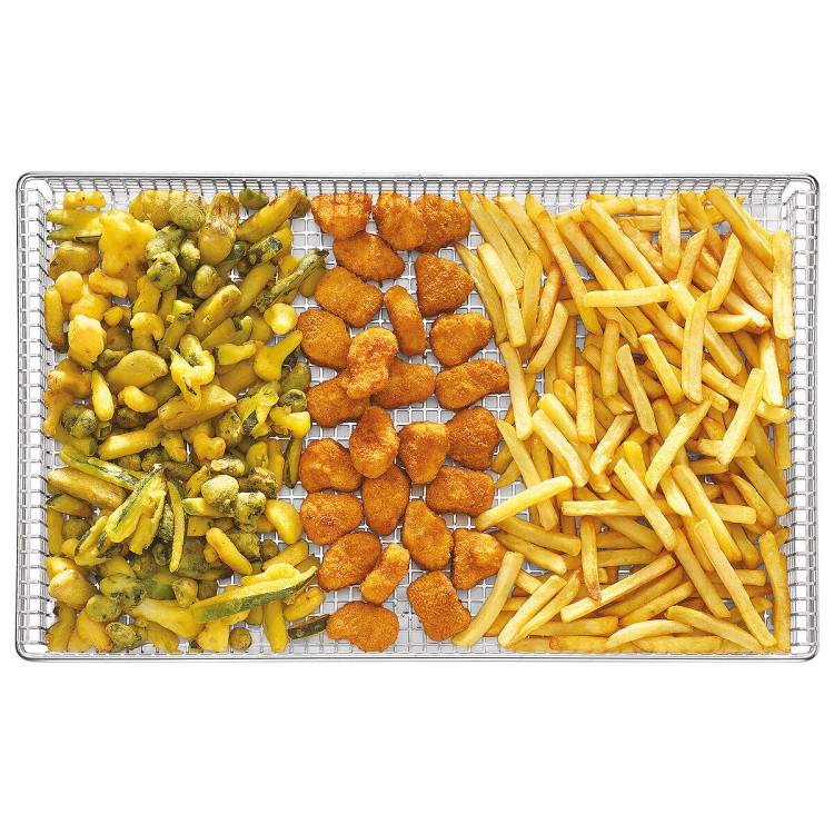 FRY BASKET. CESTA DE RED PARA PREFRITOS - ACERO INOX - 2/1 GN - 3 KG