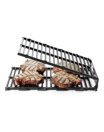 SPEEDY GRILL. SPECIAL GRID FOR COOKING MEATS, FISH AND VEGETABLES. SHORT SIDE INSERTION - HTC3, HIGH THERMICAL CONDUCIBILITY, WI