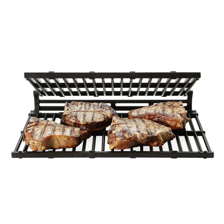 SPEEDY GRILL. GRILLROST FÜR FLEISCH, FISCH UND GEMÜSE. EINSCHUB LANGE SEITE - HTC3, HIGH THERMICAL CONDUCIBILITY, MIT DREIFACH