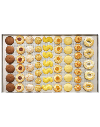 BAKE PAN. BANDEJA PERFORADA - ALUMINIO - 600 X 400 - H 20 MM