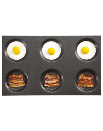 BULLSEYE PAN. NON-STICK PAN, Ø 120 MM - TEFLON-COATED ALUMINIUM - 2/1 GN - 12 PCS