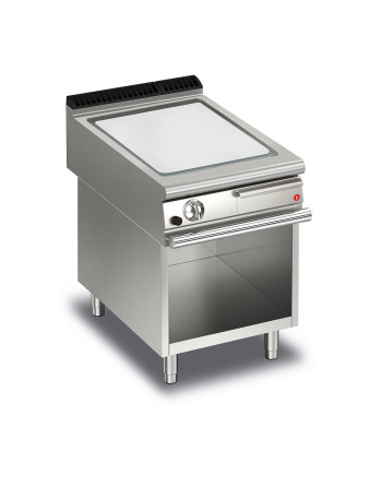 FRY TOP S GAS M60 AISI plate - smooth - on compartment