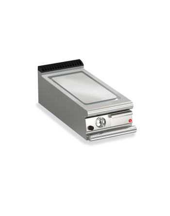 FRY TOP S GAS M40 AISI plate - smooth - Top version Thermostat