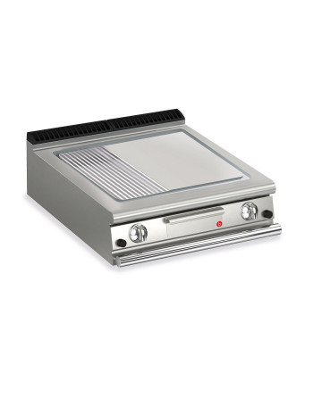 FRY TOP S GAS M80 AISI Plate - 1/3 RIBBED - Top Version