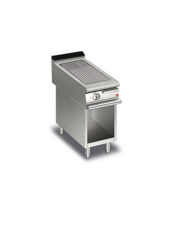 FRY TOP S électrique M40 plaque AISI - Nervurèe - SUR PLACARD - thermostaté