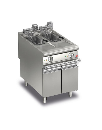 FRITEUSE ÉLECTRIQUE 2 BACS 10+10 L - AVEC KIT 2 PANIERS