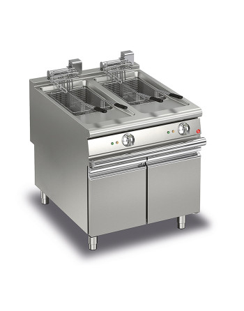 2 KÖRBE - 15 + 15 LT - ELEKTRO-DOPPELBECKENFRITEUSE 15 + 15 LT