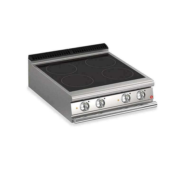 ELECTRIC COOKER 4 ZONES GLASS-CERAMIC TOP VERSION