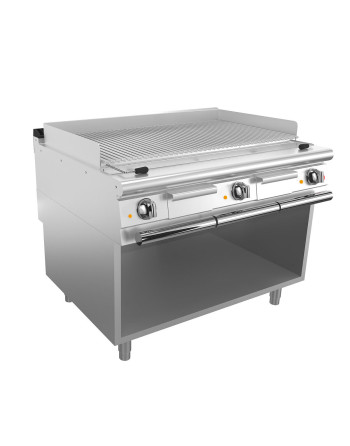 Super ELEKTRO-GRILL  M120 - gemischter Fleisch-/Fischgrill - M120 auf  Unterbau