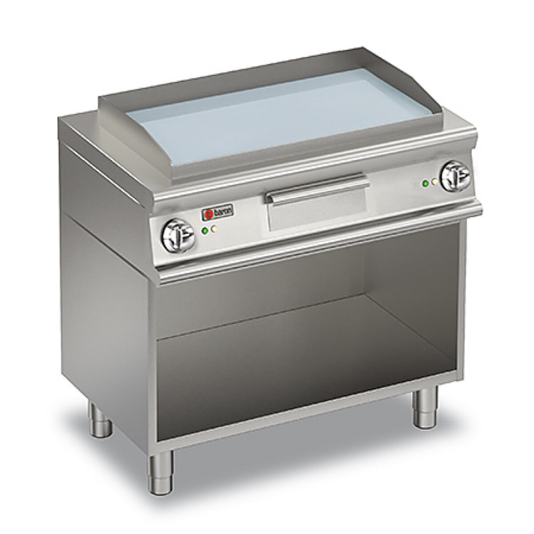 ELEKTROGRILLPLATTEN - GLATTE CHROMPLATTE - AUF UNTERBAU