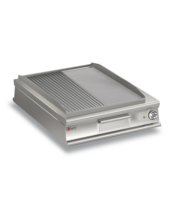 FRY-TOP PASSANTE ELETTRICO PIASTRA 1/2 LISCIA 1/2 RIGATA - VERSIONE TOP
