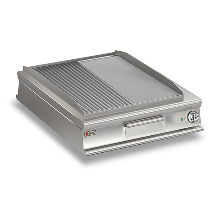 FRY-TOP PASSANTE ELETTRICO PIASTRA 1/2 LISCIA 1/2 RIGATA - VERSIONE TOP