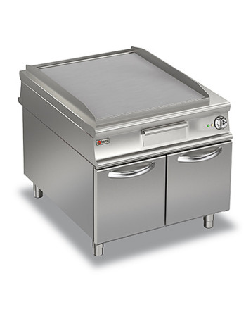 ELEKTROGRILLPLATTEN - GLATTE PLATTE - AUF UNTERBAU MIT TÜREN