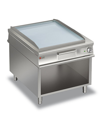 ELEKTROGRILLPLATTEN - GLATTE CHROMPLATTE - AUF UNTERBAU