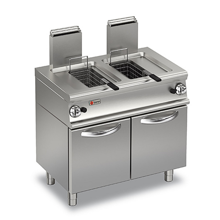 FRITEUSE À GAZ 2 BACS 10+10 LITRES