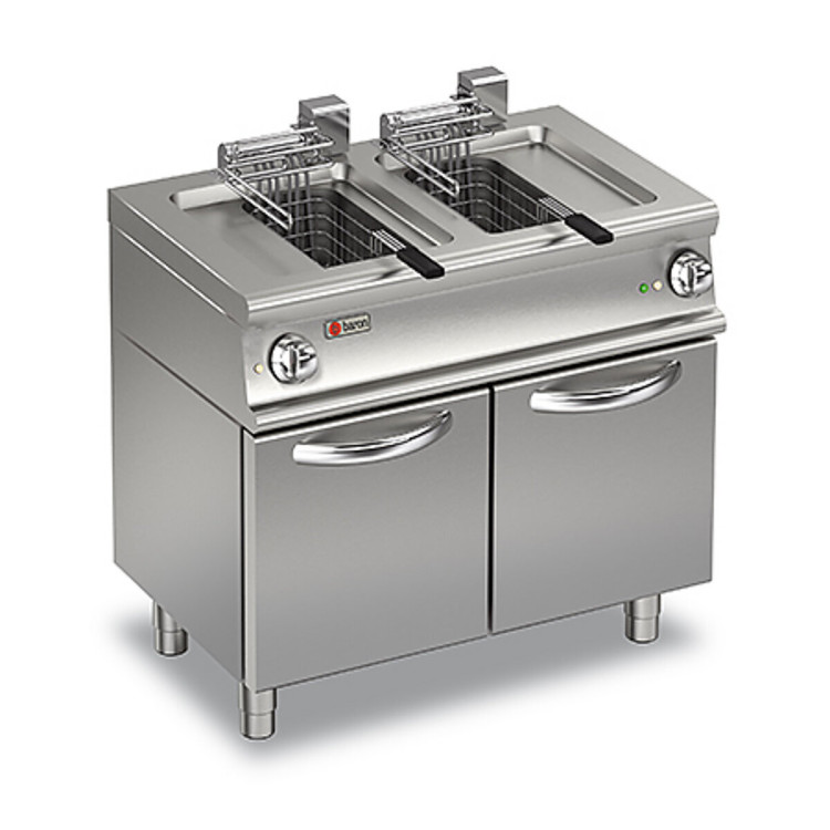 FRITEUSE ÉLECTRIQUE 2 BACS 10+10 LITRES