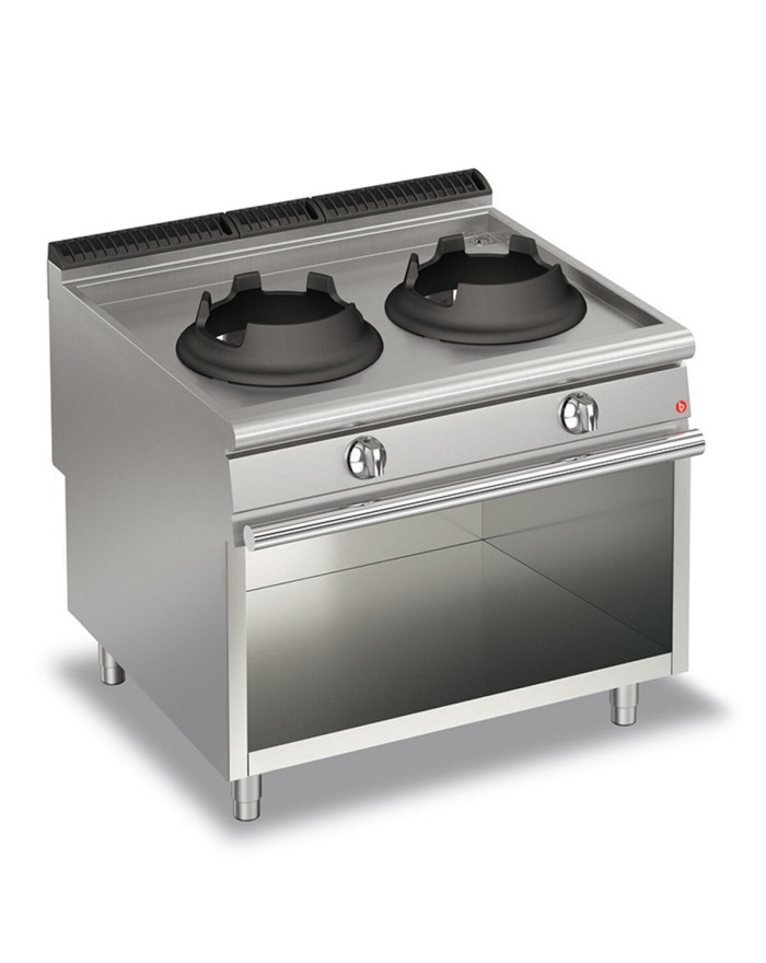 WOK 2 BRÛLEURS GAZ 10KW SUR...