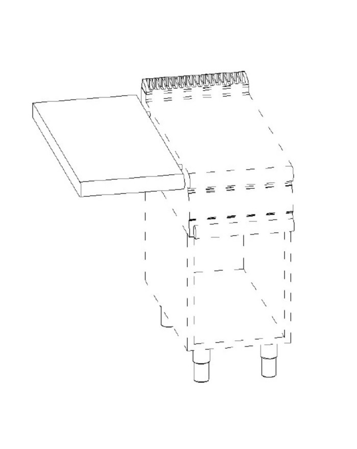 SIDE TIPPING TABLE LEFT