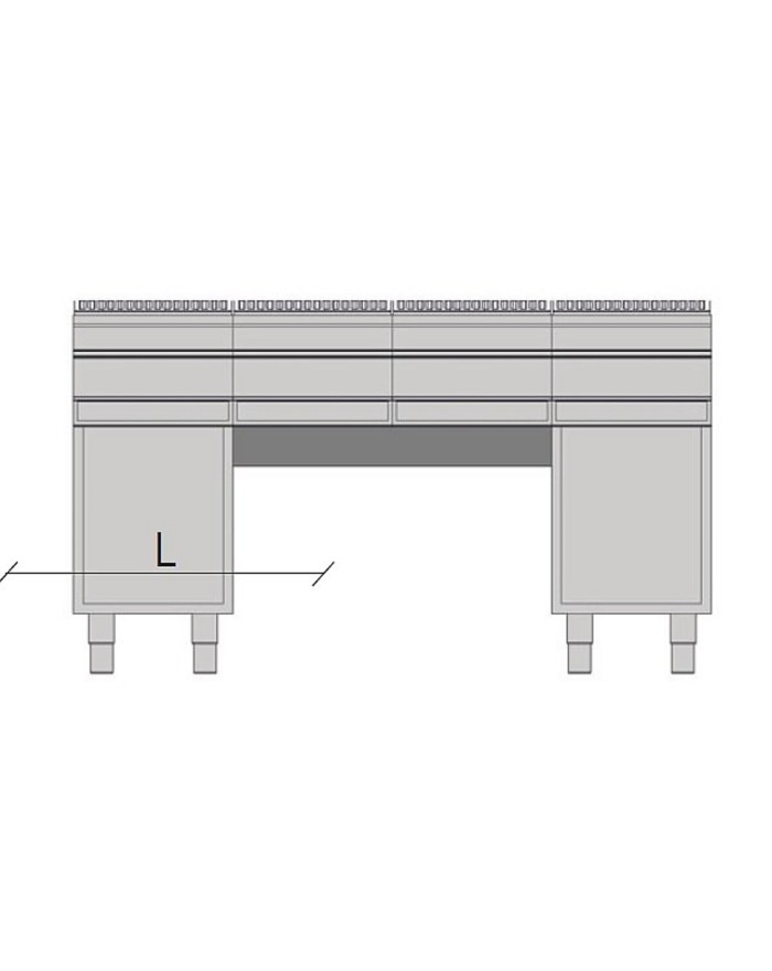 KIT DE SUPPORT DE PONT L 80 cm