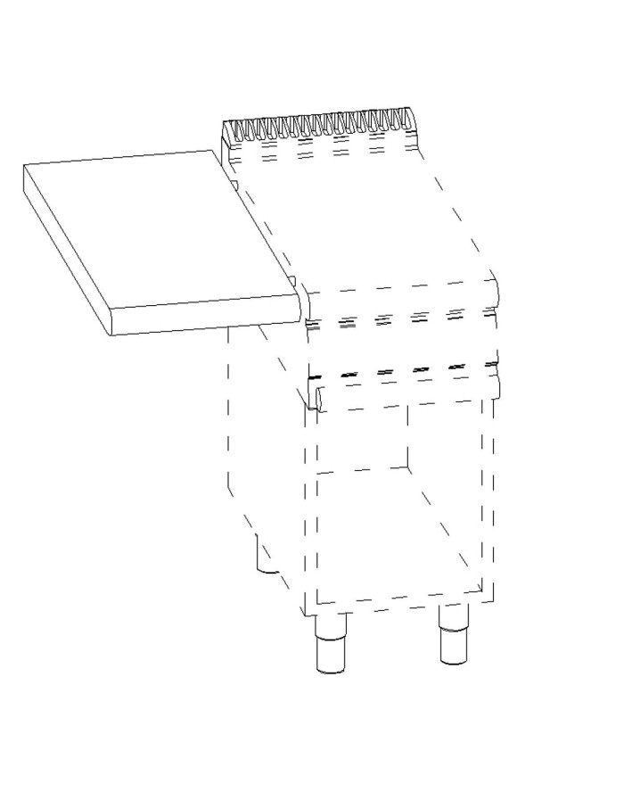 SIDE TIPPING TABLE LEFT