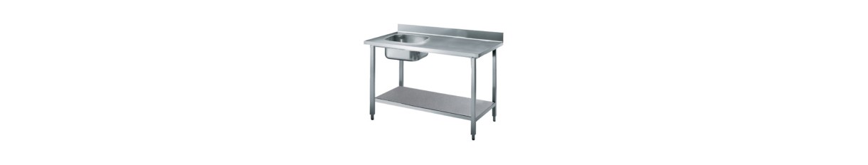 TABLE WITH BASIN AND LOWER SHELF